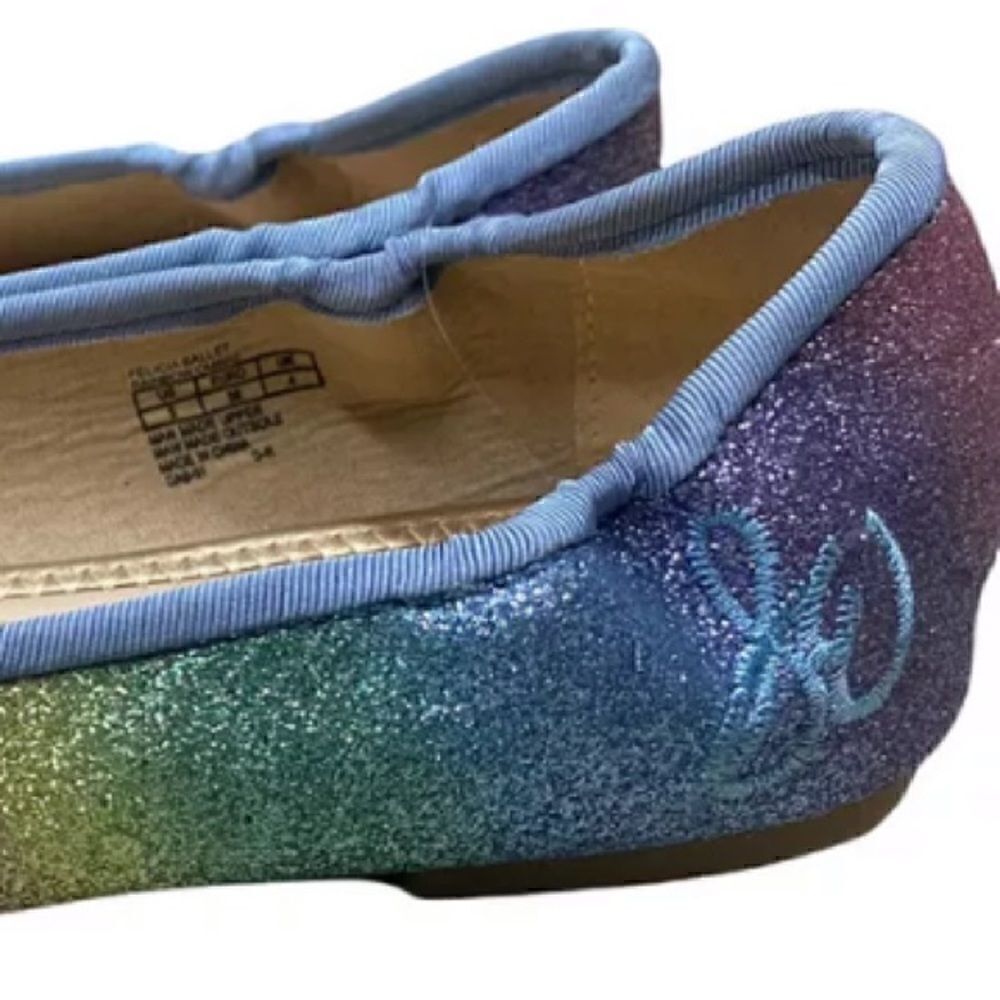 Women’s Sam Edelman Felicia Ballet Flats Rainbow Ombré Sz 5 - Picture 4 of 6